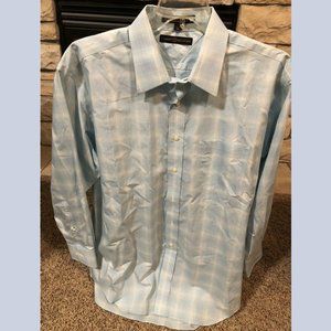 Tommy Hilfiger Long Sleeve XL Light Blue Plaid